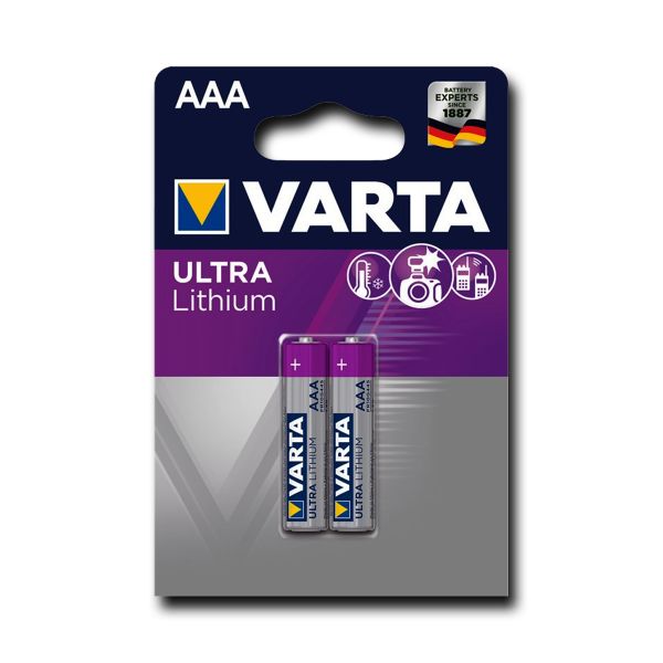 Micro-Batterien, 2 Stück, Varta, Lithium