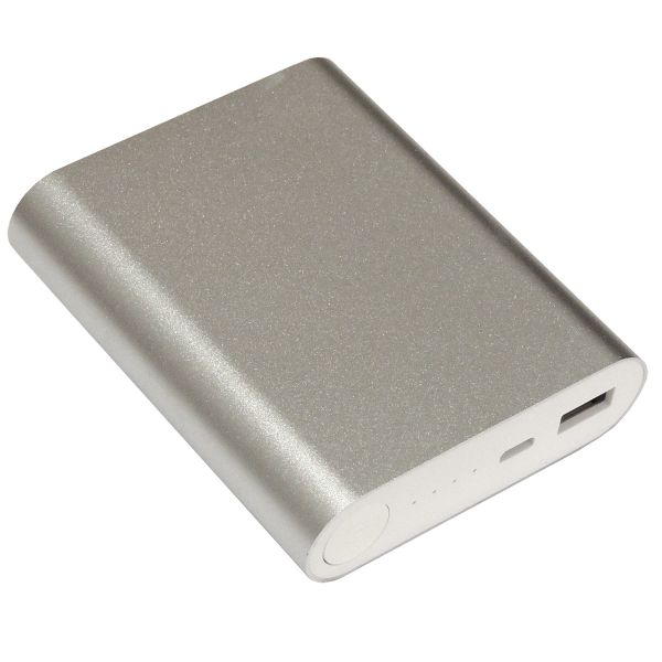 PowerBank 10400mAh - USB, silber