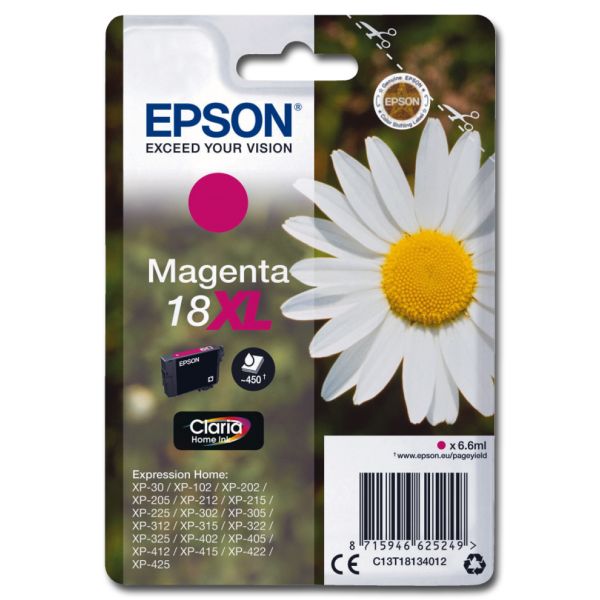 Tintenpatrone original Epson | magenta | 18XL | T18134012