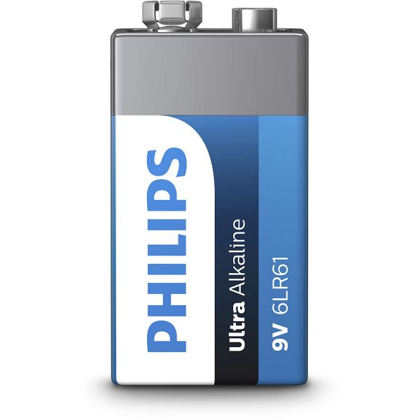 9V Block-Batterie, Philips Ultra Alkaline