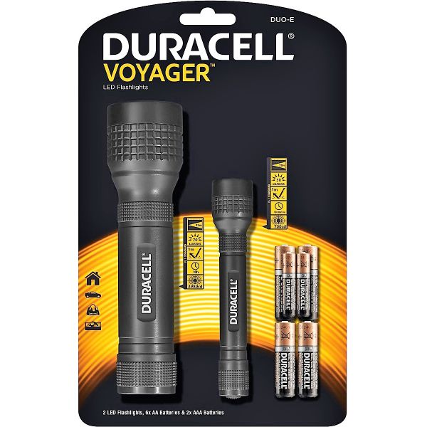 Duracell Voyager DUO-E 2er Taschenlampen SET