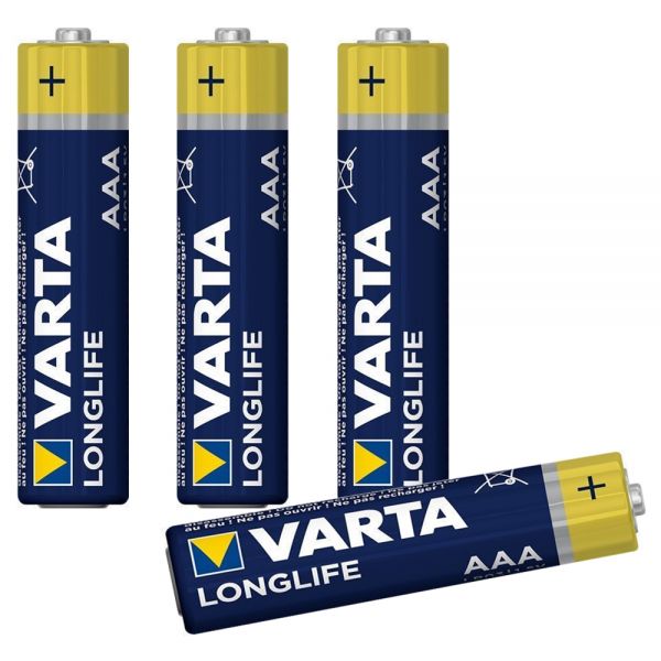 Micro-Batterien, 4 Stück, Varta LongLife, AAA 1,5V
