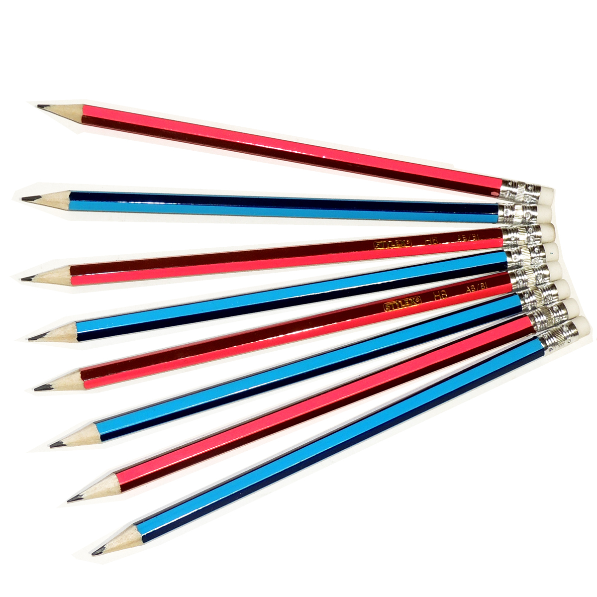 2 Bleistifte mit Radiergummi Wurst Bleistift Schulbedarf Schreibwaren Stift 