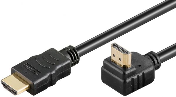 HDMI Kabel 5.0m, gewinkelt mit Ethernet