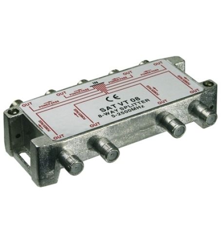 Sat-Verteiler 8-fach / 5-2450 MHz - digital-tauglich