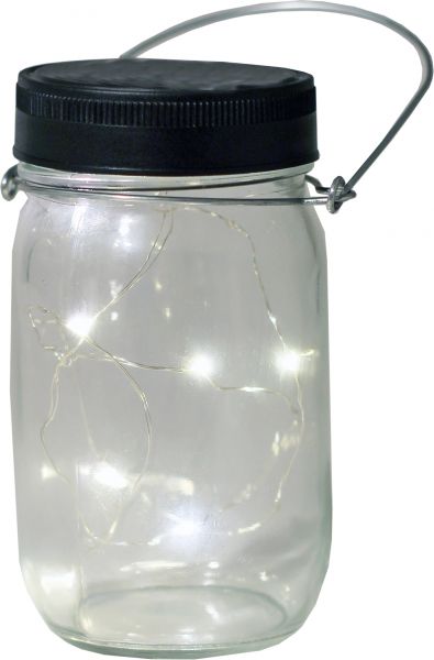 dekorative Glas Solar-Hängeleuchte mit Micro LED (8 LED´s)