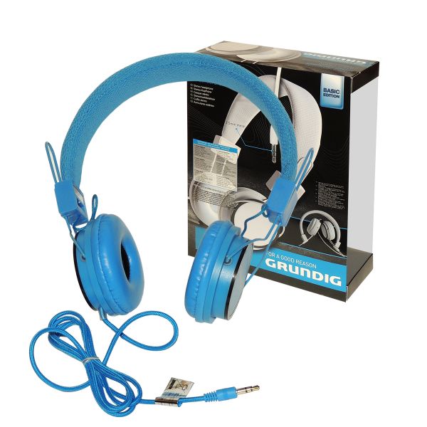Grundig Stereo-Kopfhörer, Basic Edition, blue, bold