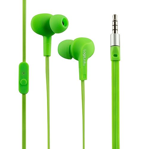 LogiLink In-Ear Headset, IPX6, grün HS0044