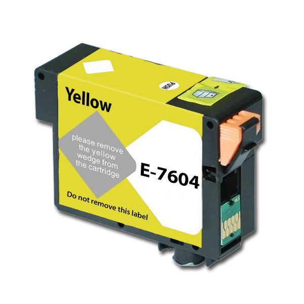 Druckerpatrone yellow, ersetzt Epson T7604