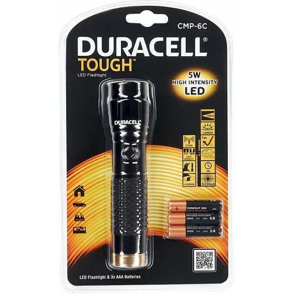 Duracell TOUGH-CMP-6C Taschenlampe, 1 LED, 3xAAA