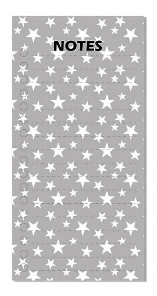 Notizzettel Stern Design grau/weiß, 60 Blatt