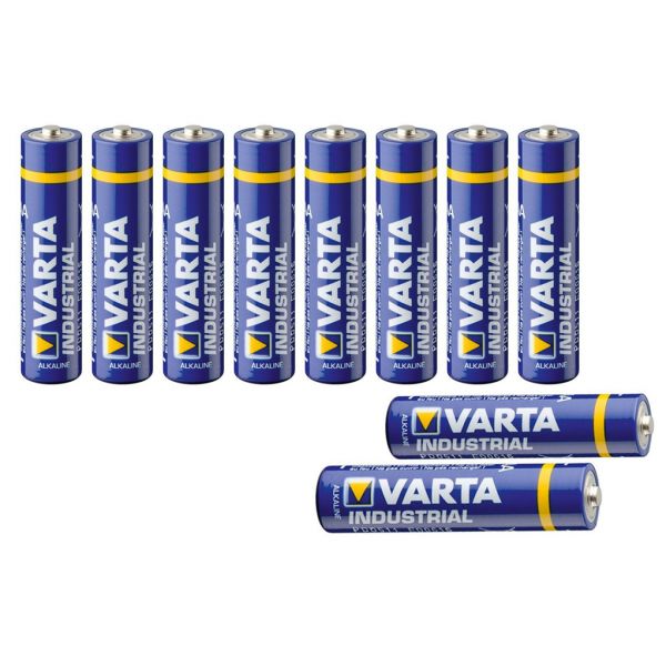 10 Micro-Batterien, Varta Industrial, AAA 1,5V