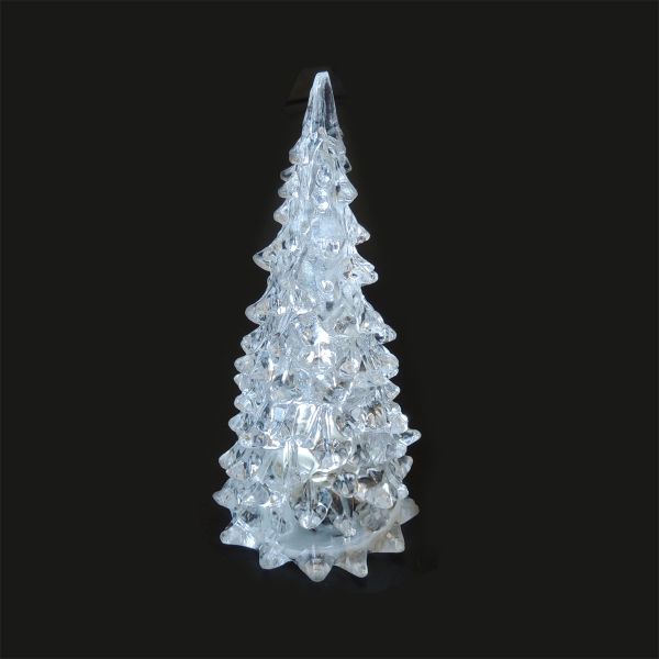 LED Weihnachtsbaum Acryl, weißes LIcht, 12,5cm hoch