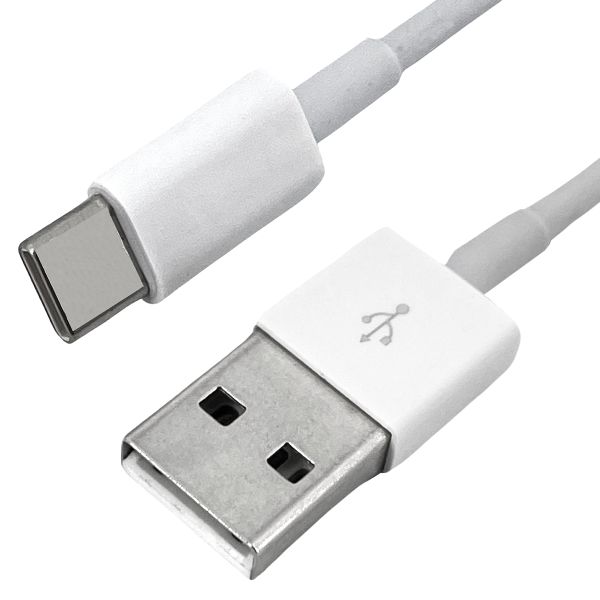 USB Kabel, USB-A Stecker auf USB C-Stecker, 2.0 weiß 2m