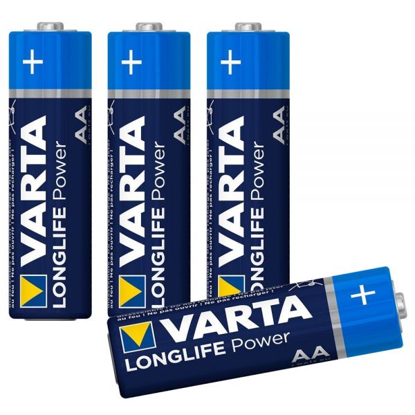 Varta LONGLIFE Power AA Batterie, 4 Stück, 1,5V