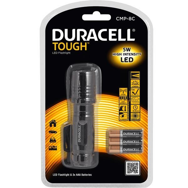 Duracell TOUGH-CMP-8C Taschenlampe, 1 LED, 3xAAA