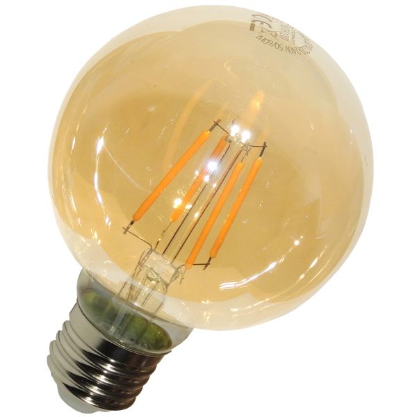 LED-Globe E27, 8W 650lm Filament G125, extra warmweiß